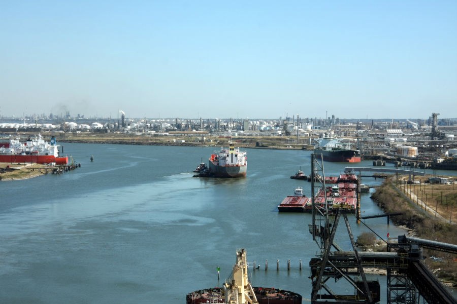 Houston Ship Channel supporting the east Houston economy